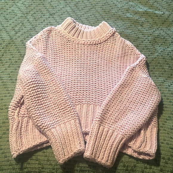 Free People Sweaters - Free People Lilac Cable Knit Sweater